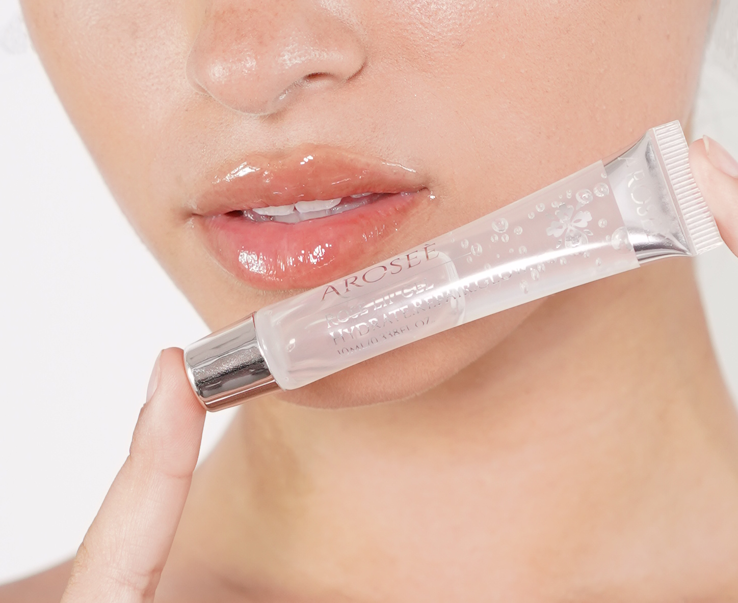 Rose Lip Gel Serum | Botanical Lip Treatment for Dry Chapped Lips